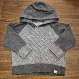 Gap Boys Grey Quilted Hooded Sweater Size 4T